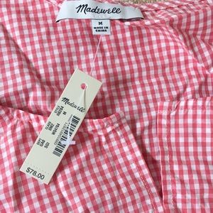 Madewell gingham top